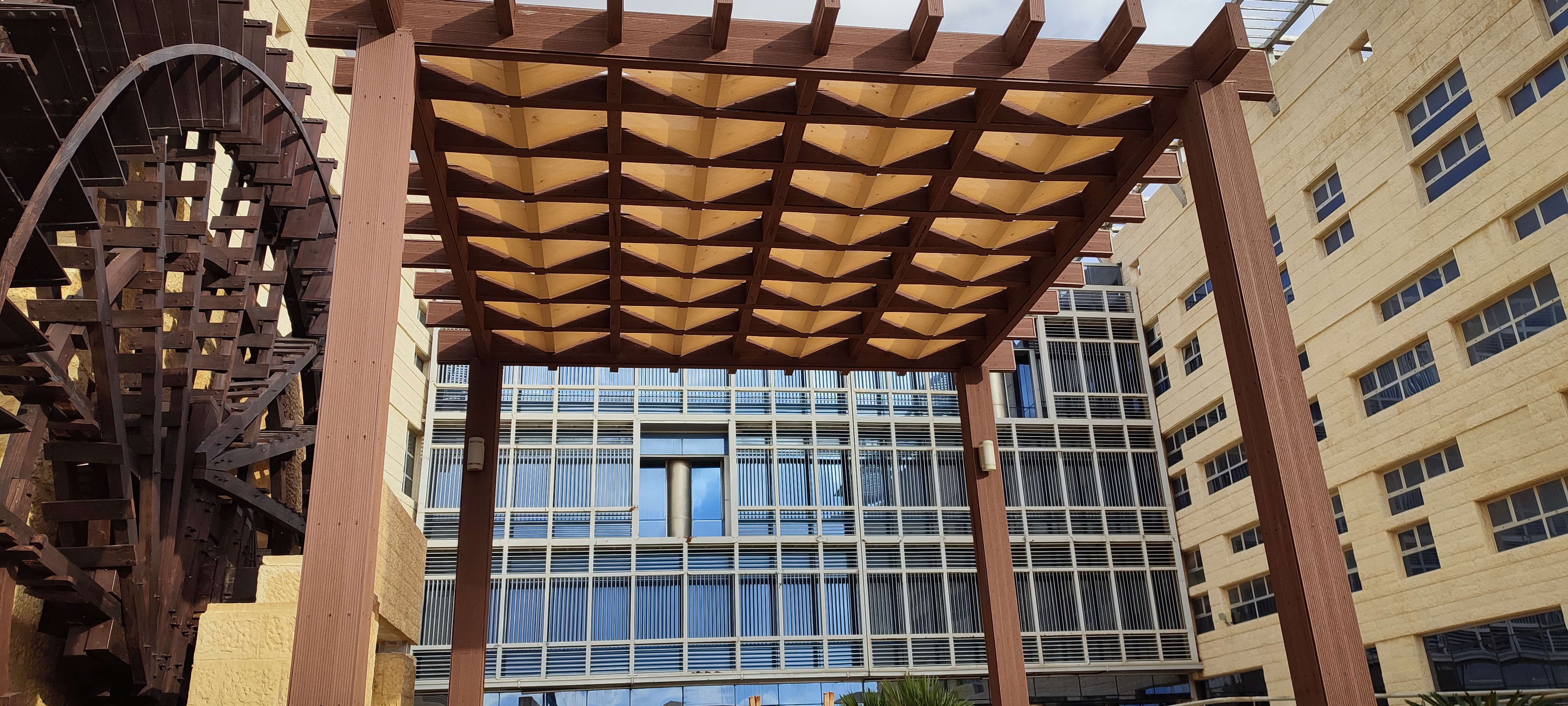 German Jordanian University completed canopies